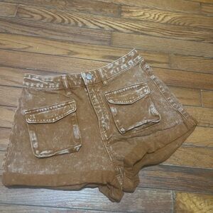 Forever 21 High Waist Tan Shorts